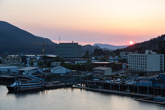 Sunset in Juneau, Alaska