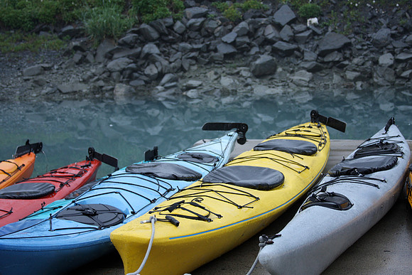 Kayaks in Valdez, Alaska