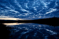 Interior Alaska Lake at Sunset