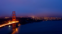 San Francisco's Golden Gate Bridge at Night