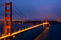 San Francisco's Golden Gate Bridge at Sunset