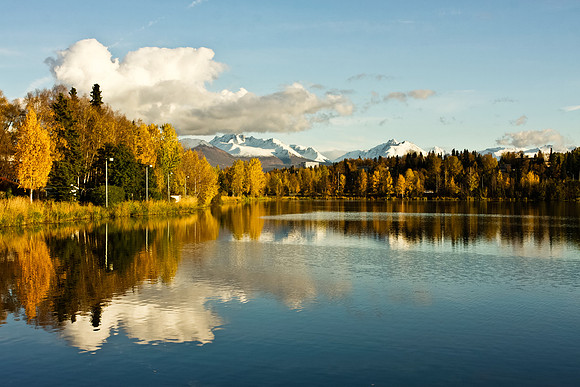 Westchester Lagoon in Anchorage, Alaska