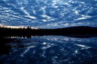 Interior Alaska Lake at Sunset