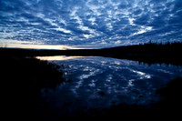 Interior Alaska Lake at Sunset