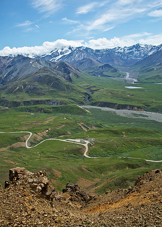 Above Eielson Visitor Center in Denali National Park