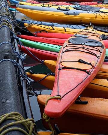 Kayaks in Valdez, Alaska