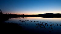 Interior Alaska Lake at Sunset