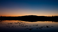 Interior Alaska Lake at Sunset