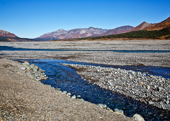 The Toklat River in Autumn