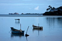 Boats on the Windward Shore of Hawai'i's island of O'ahu