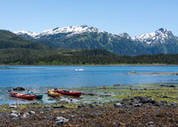Kayaks in Alaska's Prince William Sound