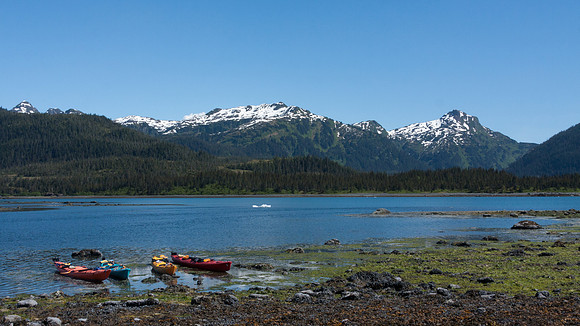 Kayaks in Alaska's Prince William Sound