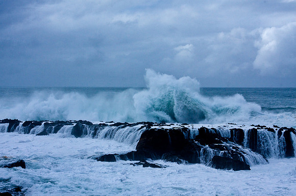 Waves Pound Shark's Cove